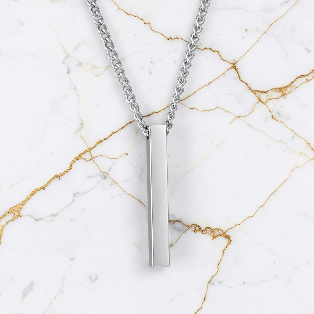 Stainless Steel Bar Necklace