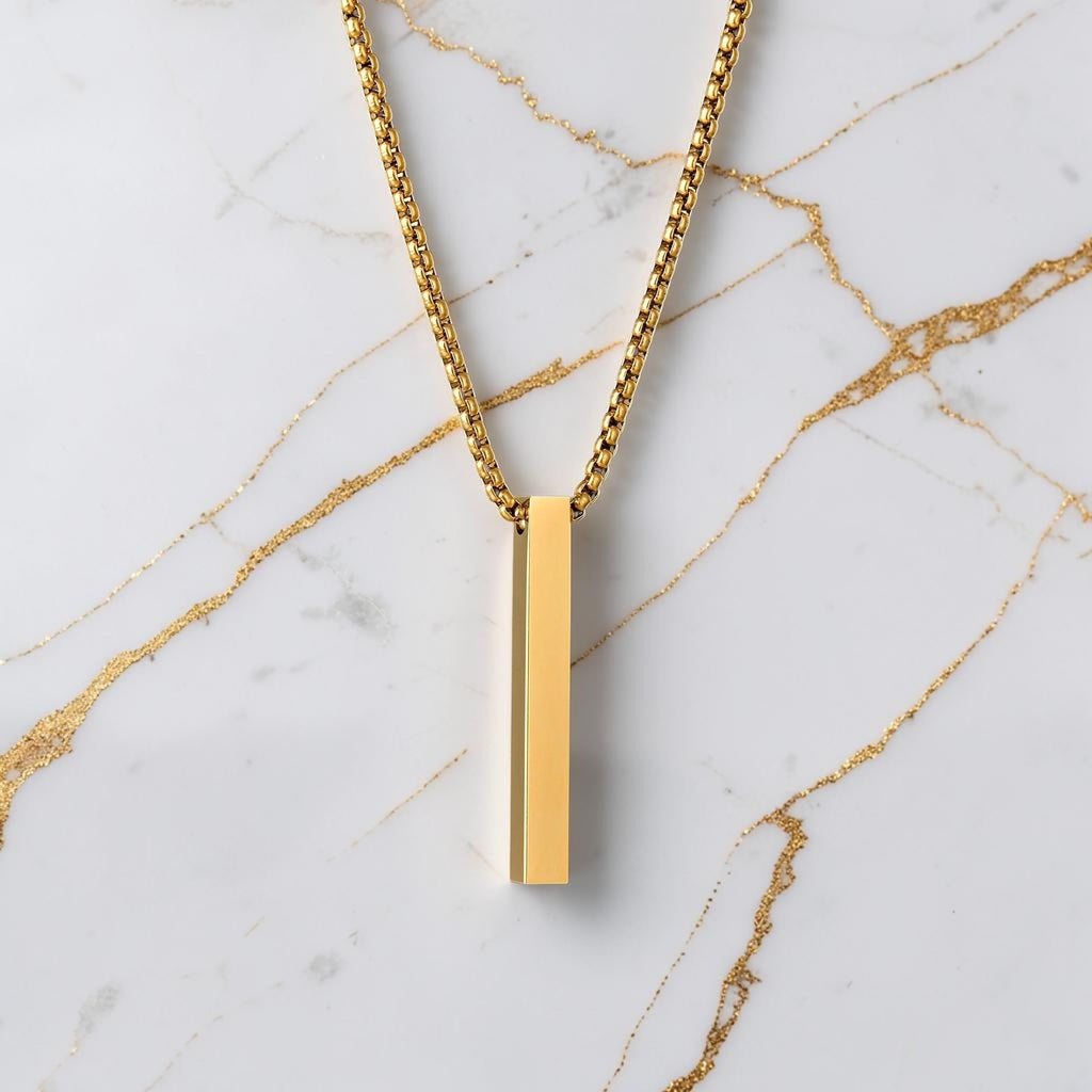 Stainless Steel Bar Necklace