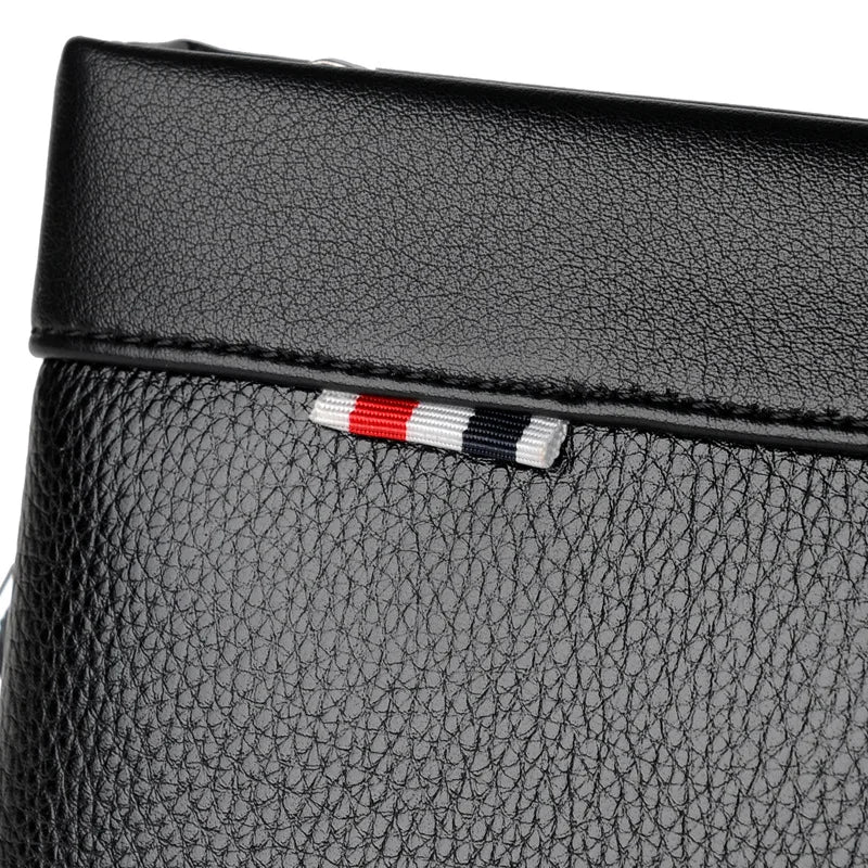 Men's PU Leather Clutch Wallet – Fits Tablet