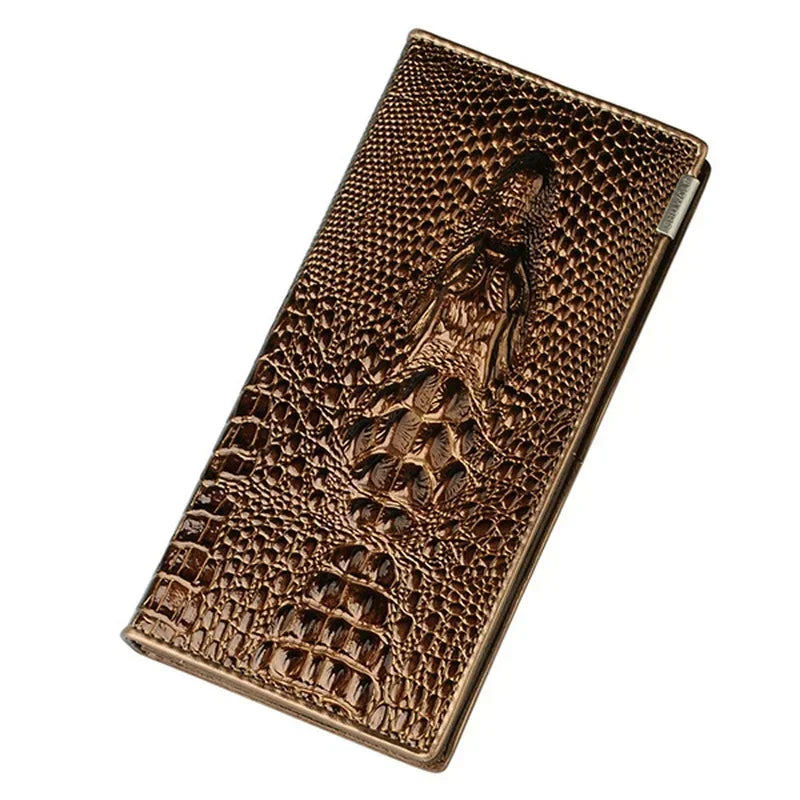 Long Zip Leather Wallet