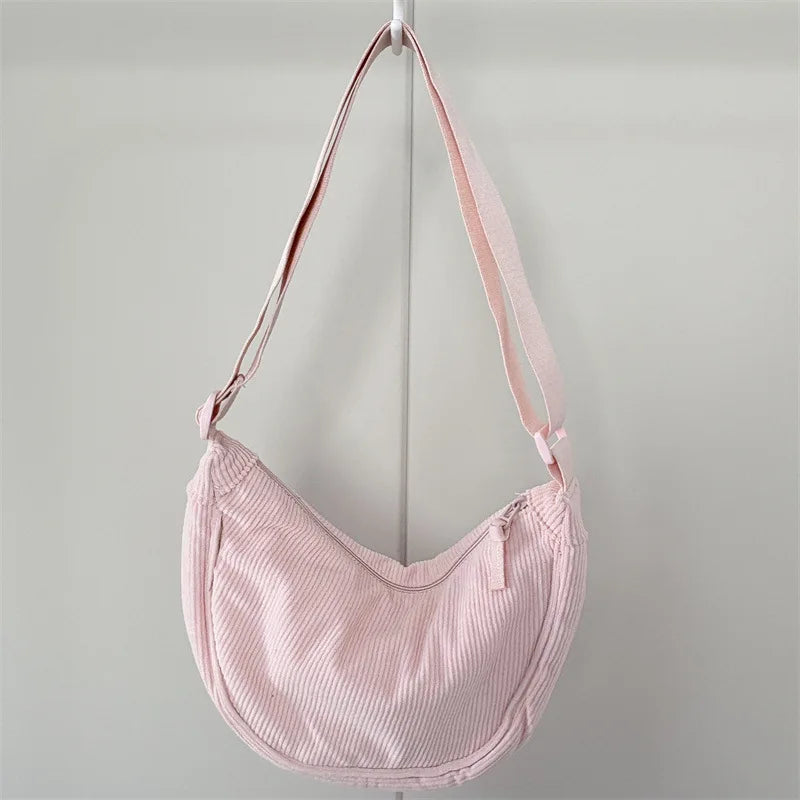 Corduroy Women’s Shoulder Bag – Casual Everyday Bag
