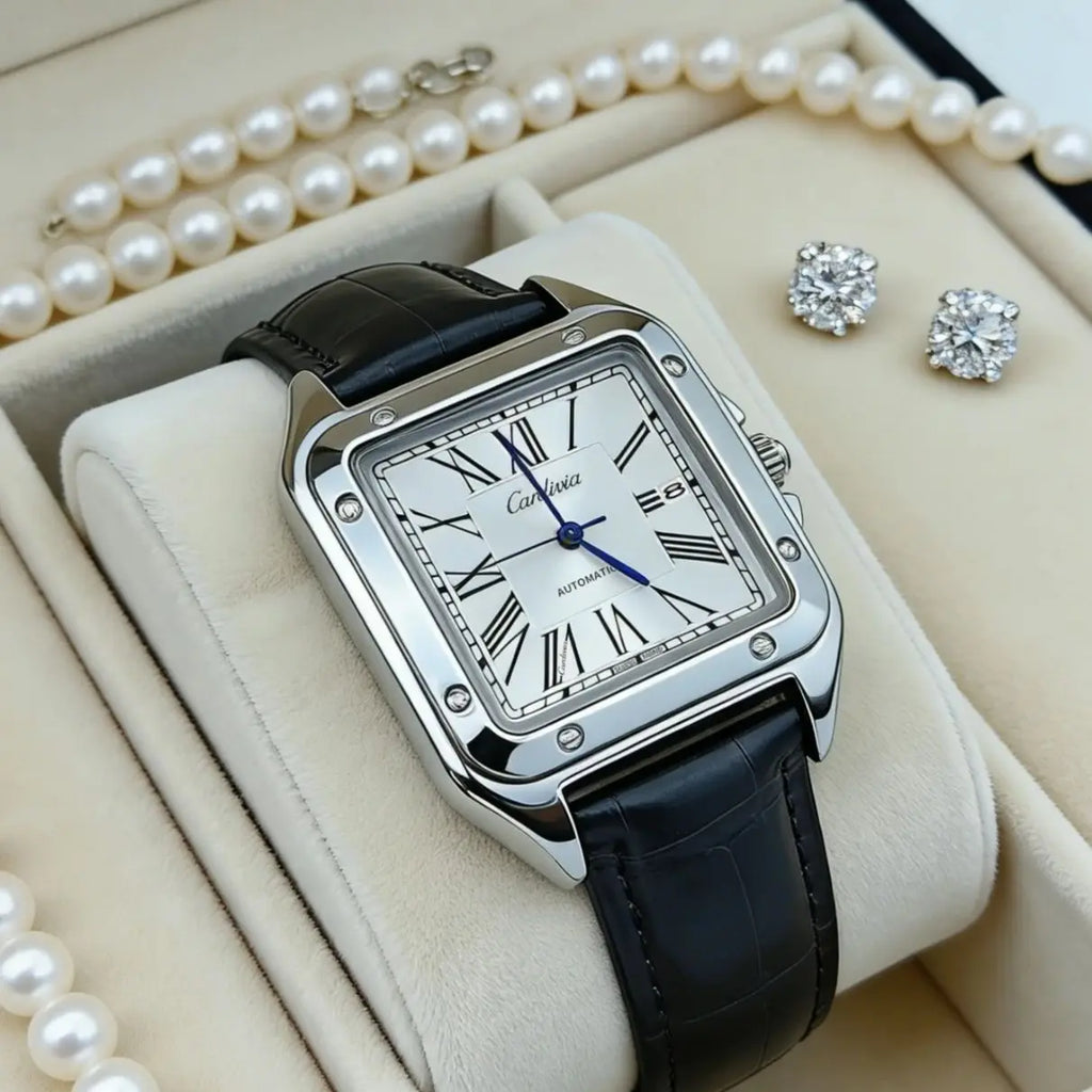 Men's Square Roman Numeral Quartz Watch