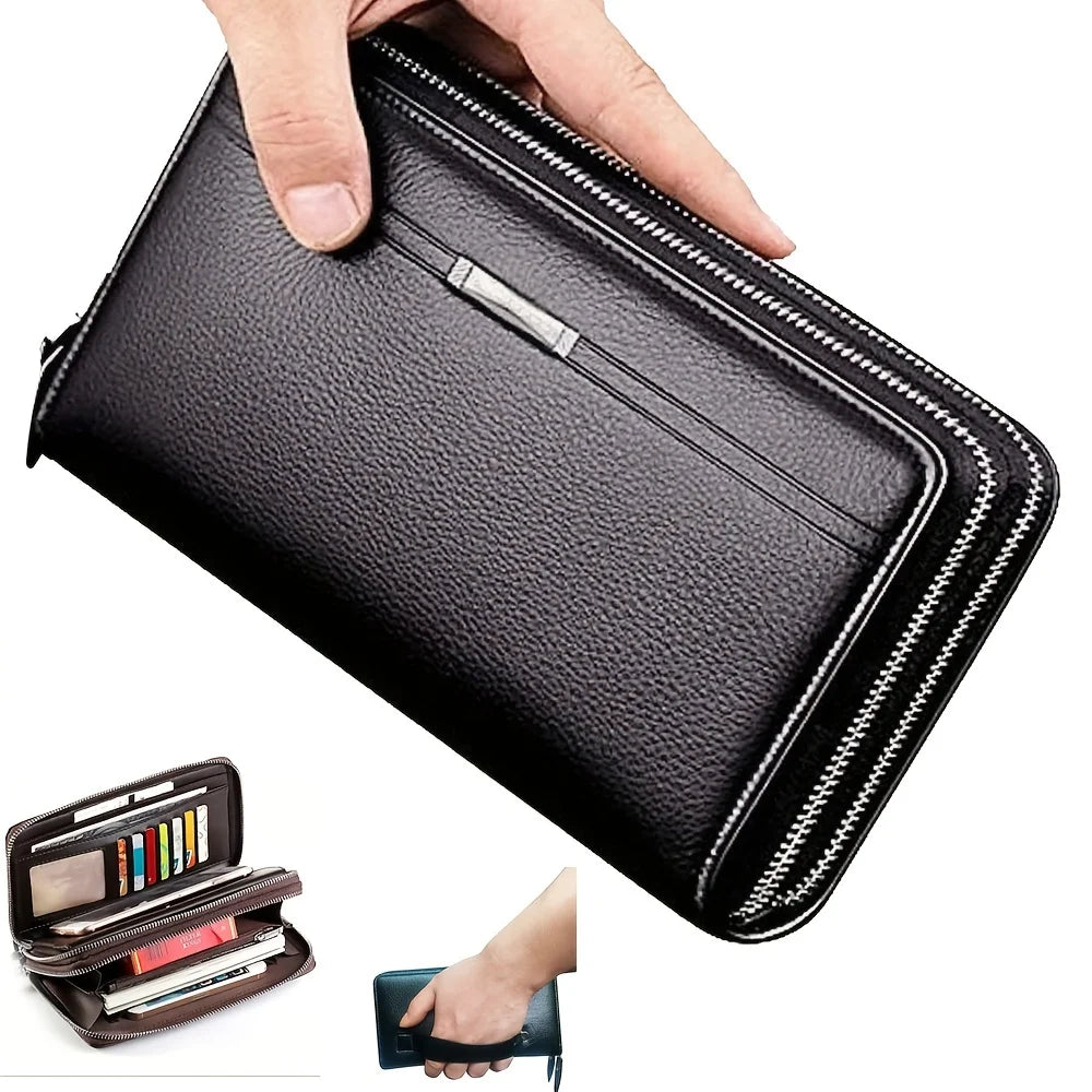 Men's Long Leather Wallet