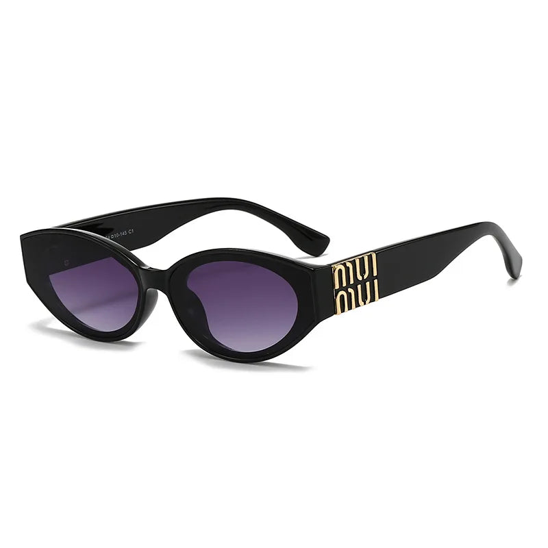 Luxury Oval UV400 Sunglasses – Unisex