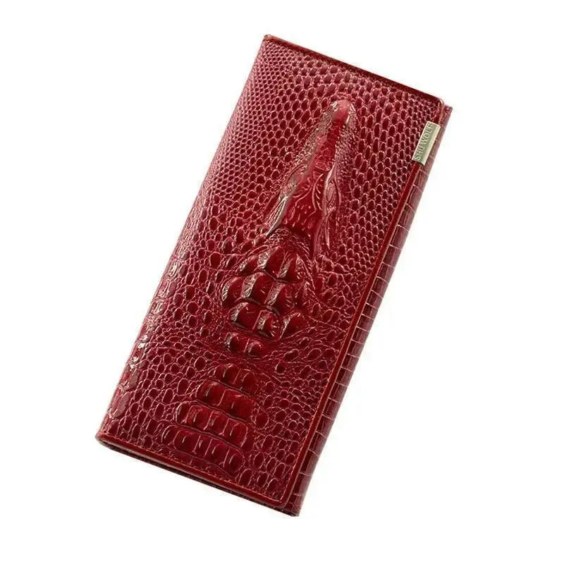 Long Zip Leather Wallet