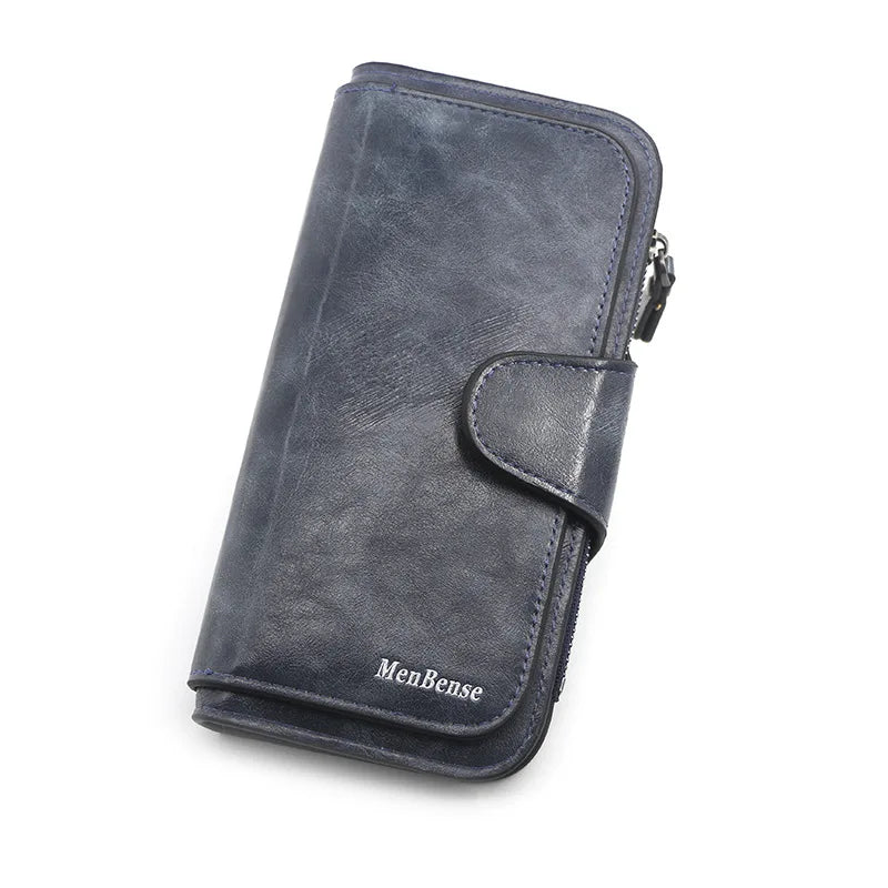 Long PU Leather Clutch Wallet – Women's Card & Coin Purse