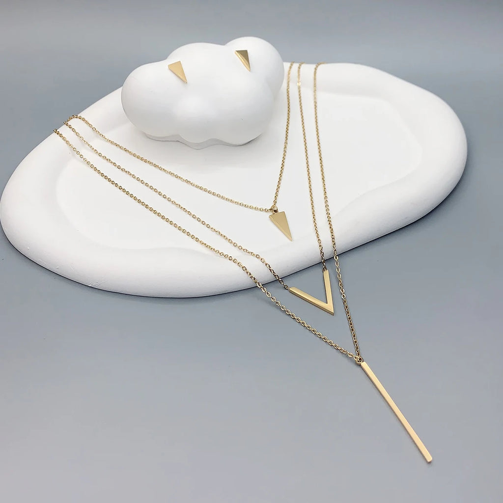 3 V-Shape Jewelry Set