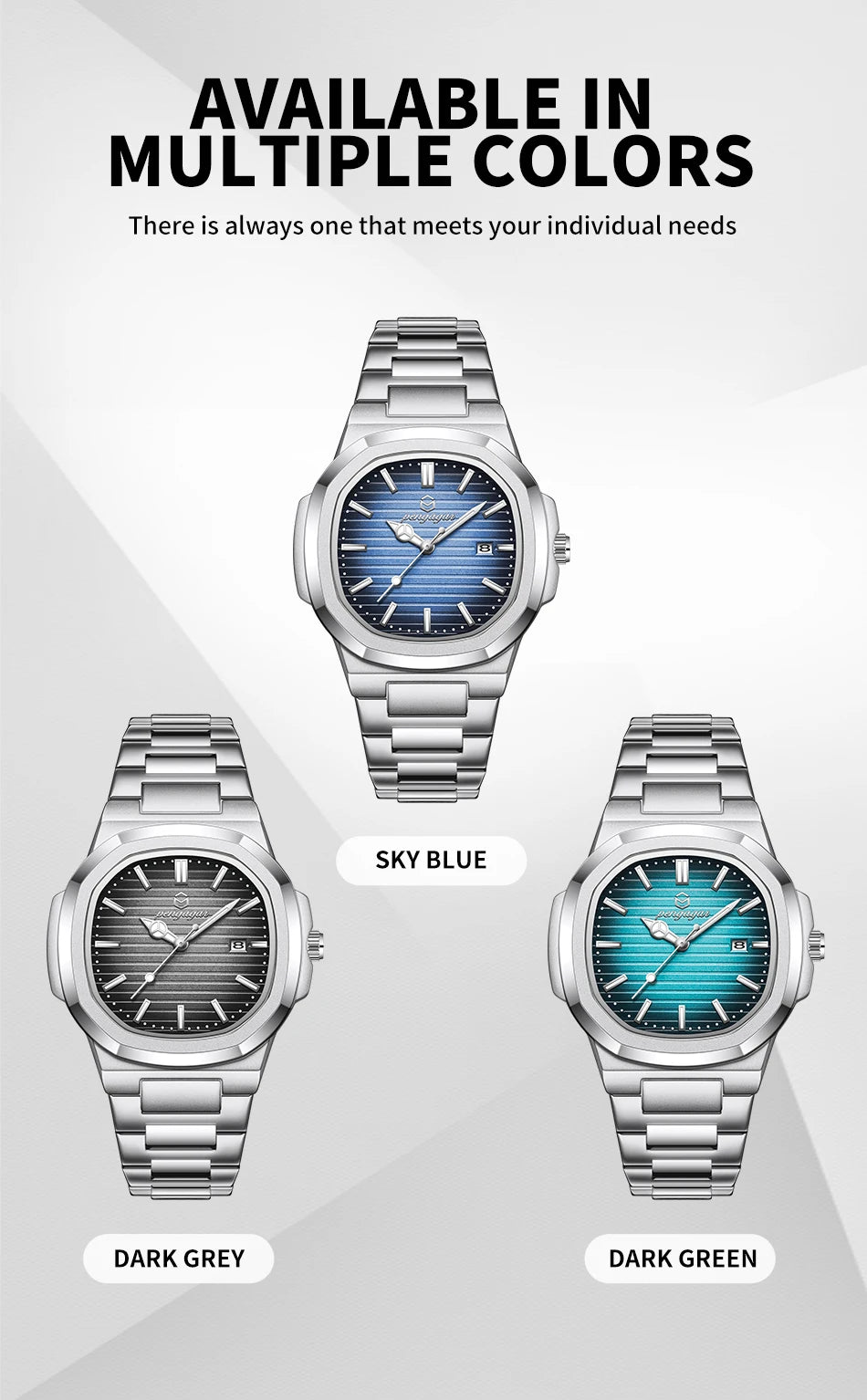 Luxury Military Stainless Steel Watch