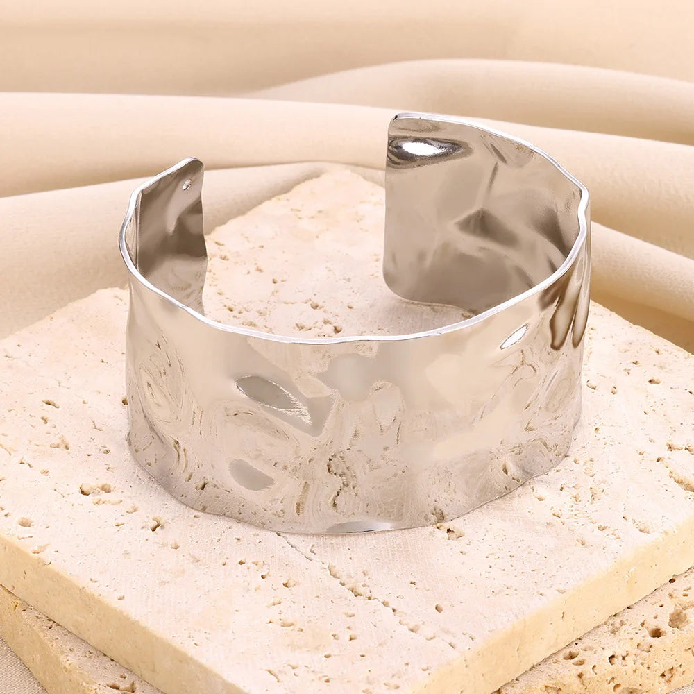 Vintage Gold Open Cuff Bracelet for Women