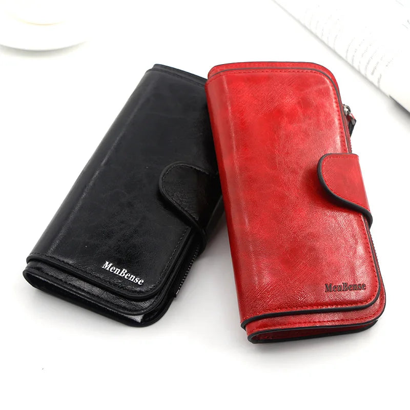 Long PU Leather Clutch Wallet