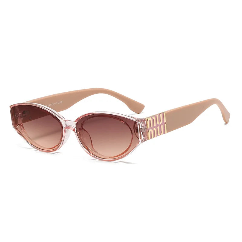 Luxury Oval UV400 Sunglasses – Unisex