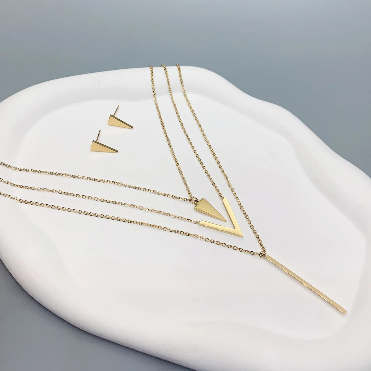 3 V-Shape Jewelry Set