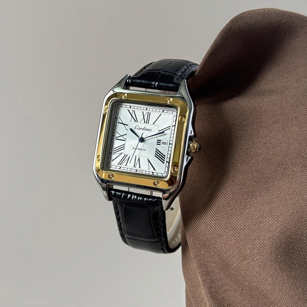 Men's Square Roman Numeral Quartz Watch