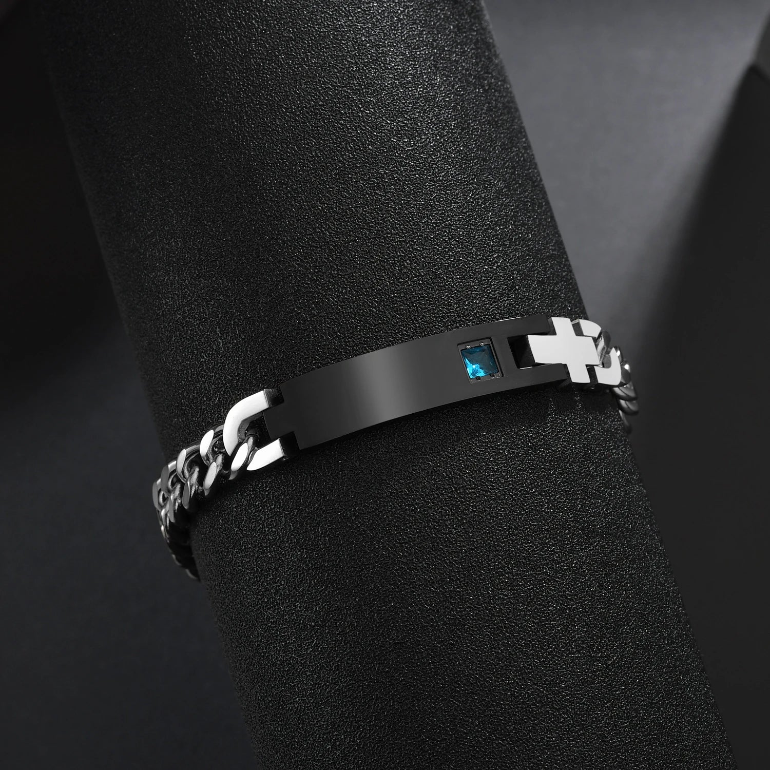 Stainless Steel Bar Chain Bracelet – Couple's Gift