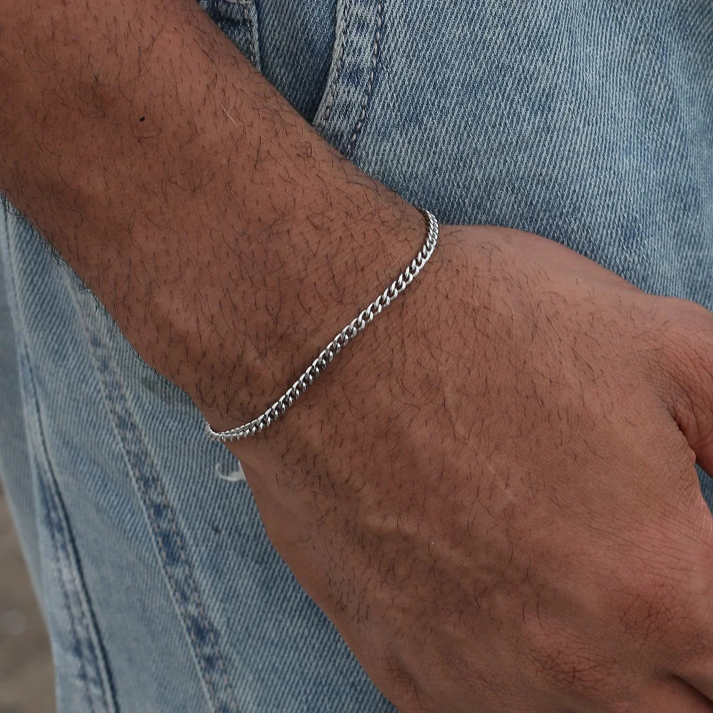 3mm Cuban Chain Bracelet