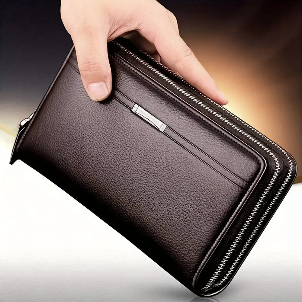 Men's Long Leather Wallet