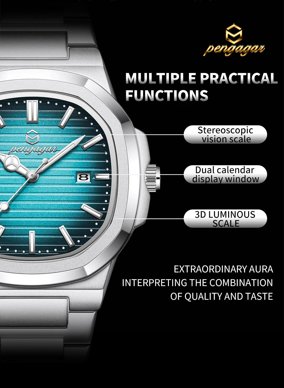 Luxury Military Stainless Steel Watch