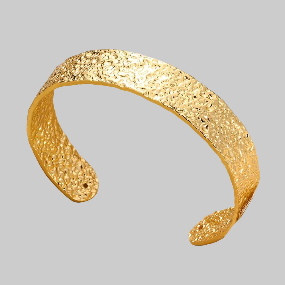 Vintage Gold Open Cuff Bracelet for Women