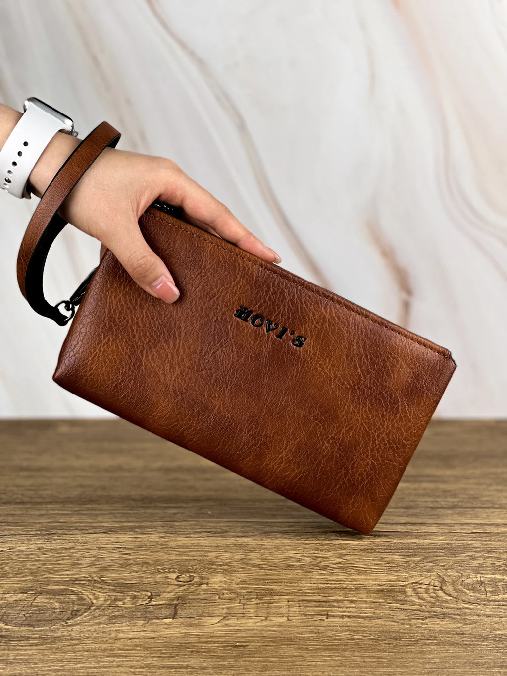 Men's Double Compartment Zip Wallet