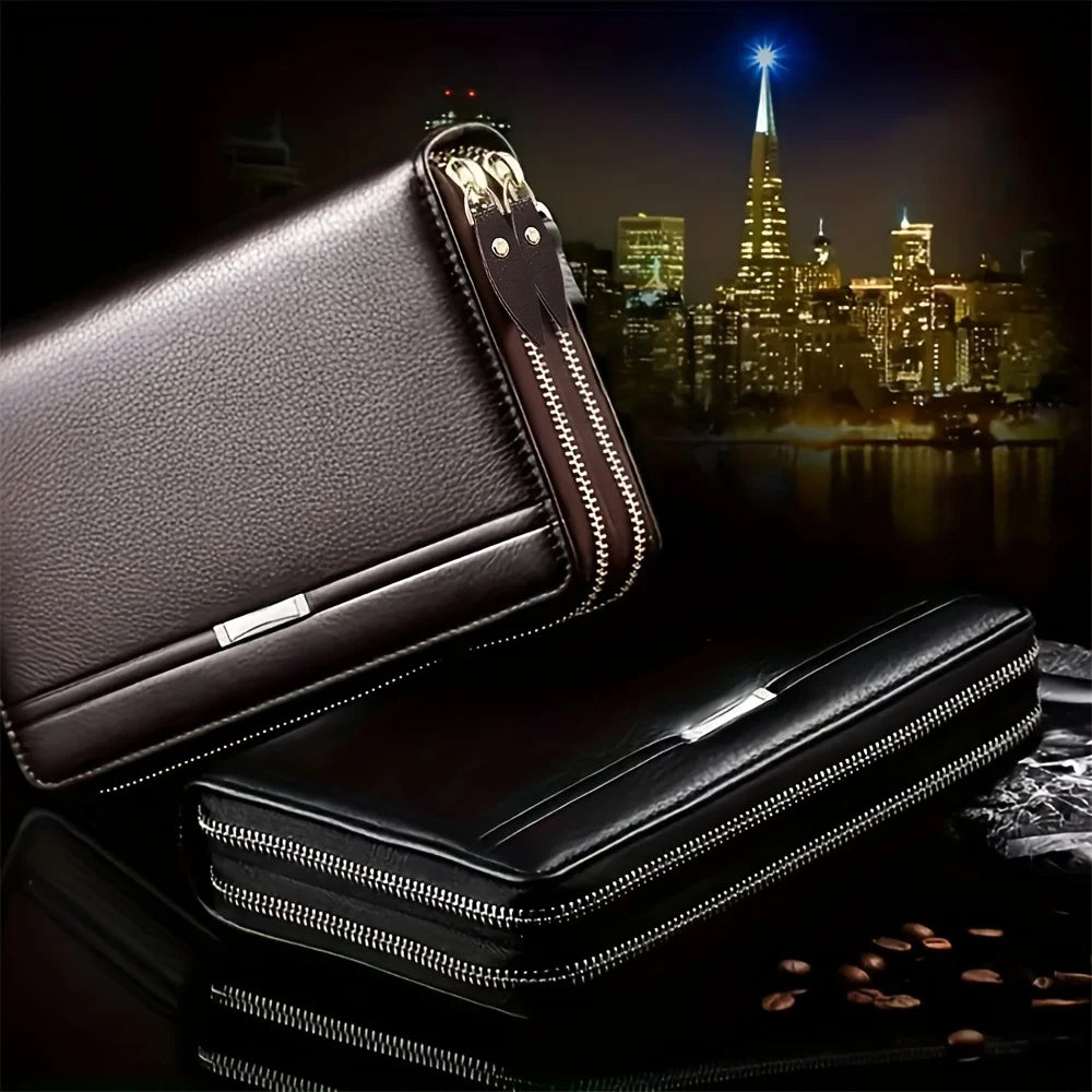 Men's Long Leather Wallet