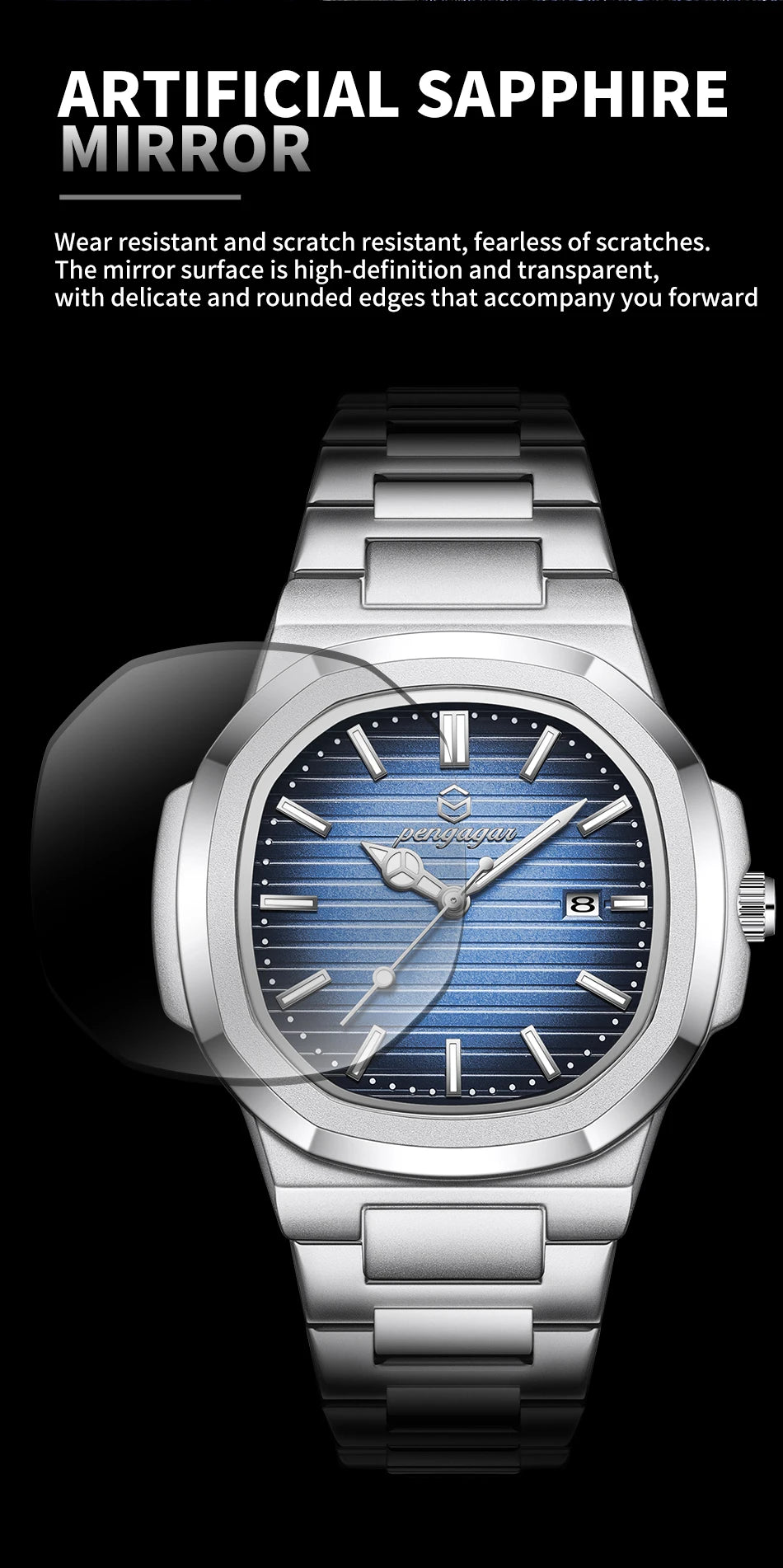 Luxury Military Stainless Steel Watch