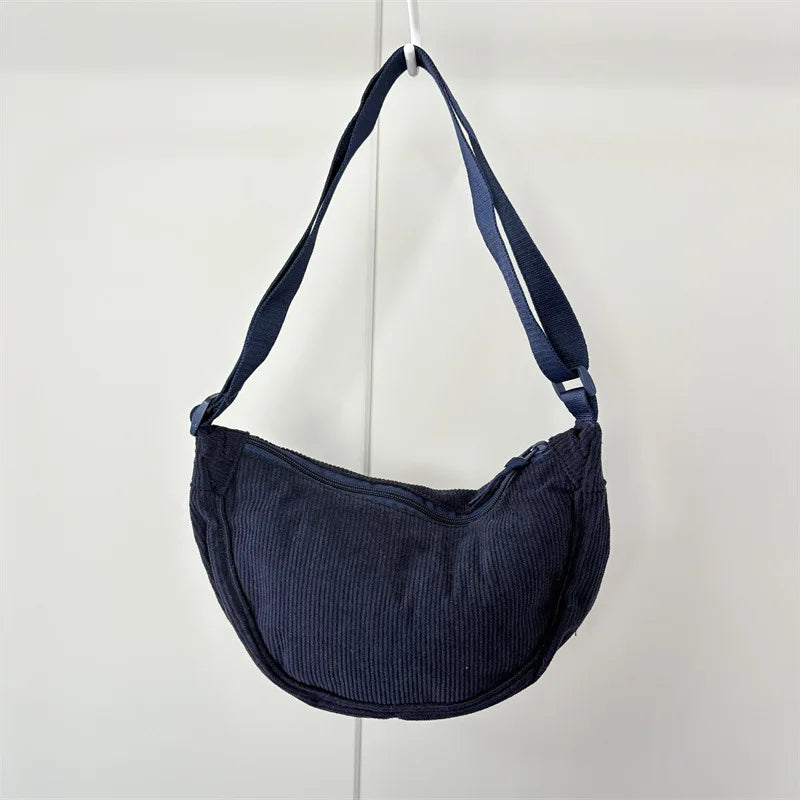 Corduroy Women’s Shoulder Bag – Casual Everyday Bag