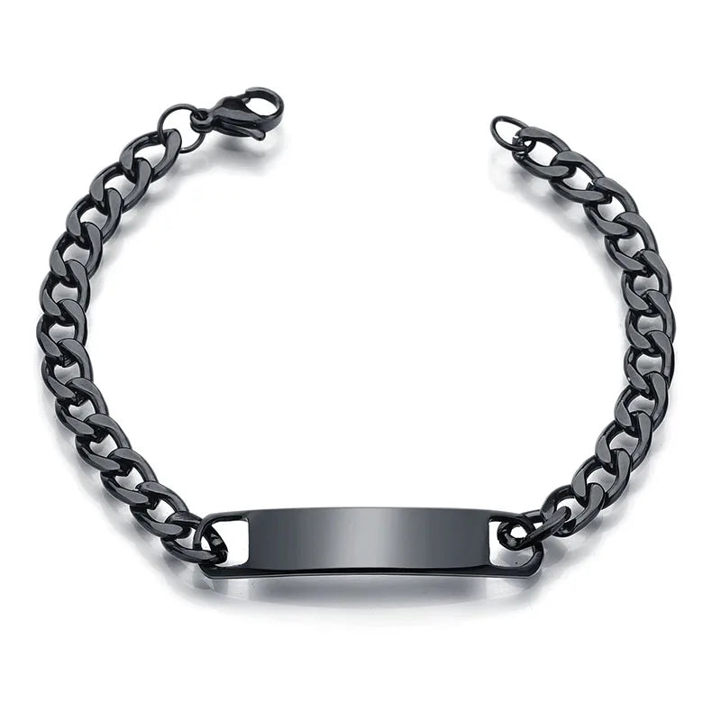 Stainless Steel Bar Chain Bracelet