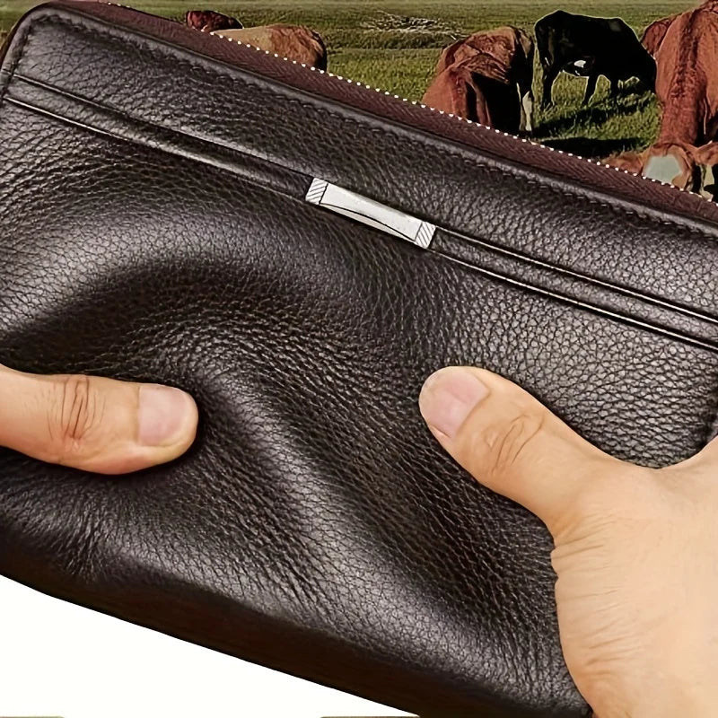 Men's Long Leather Wallet