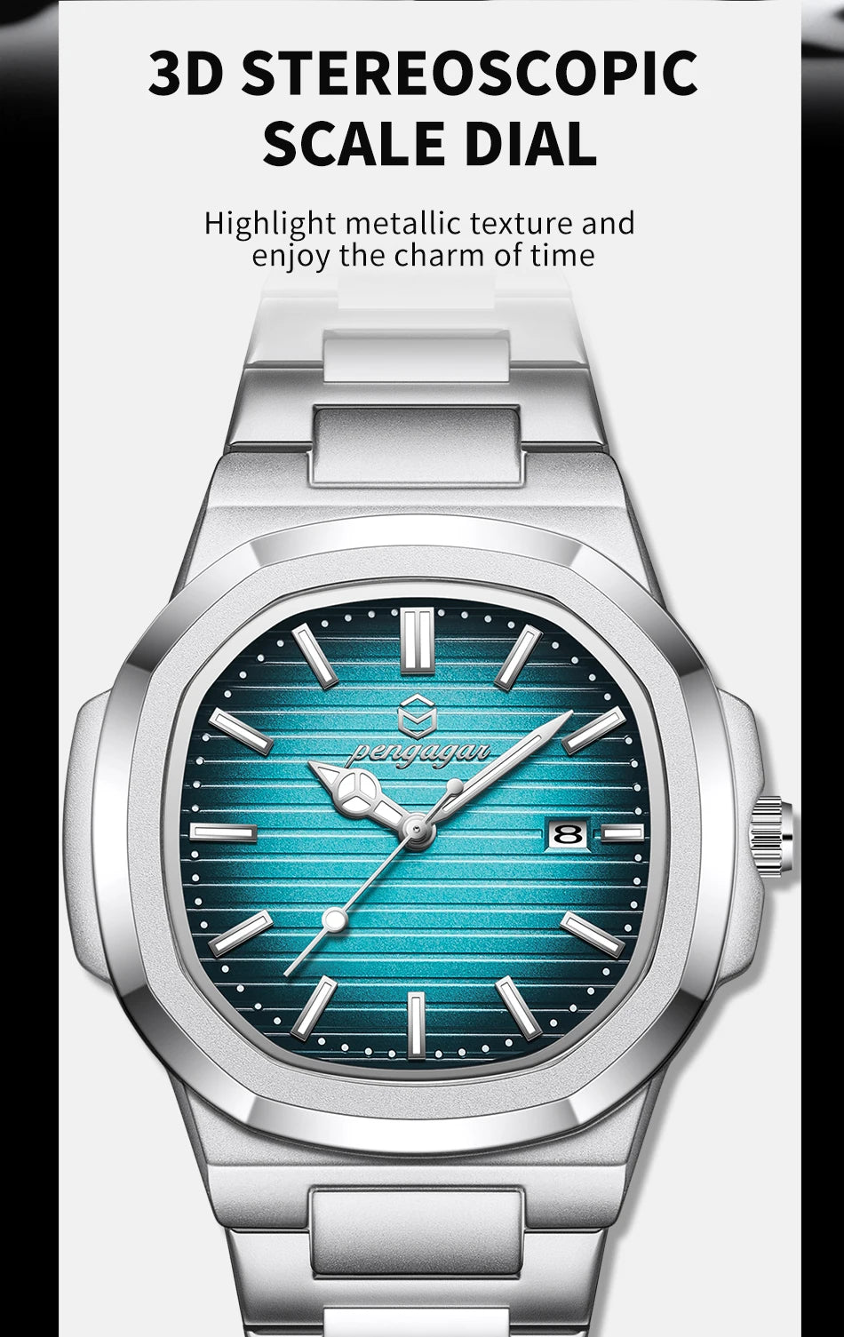 Luxury Military Stainless Steel Watch