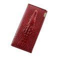 Long Zip Leather Wallet