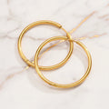 Minimalist Stainless Steel Hoop Earrings