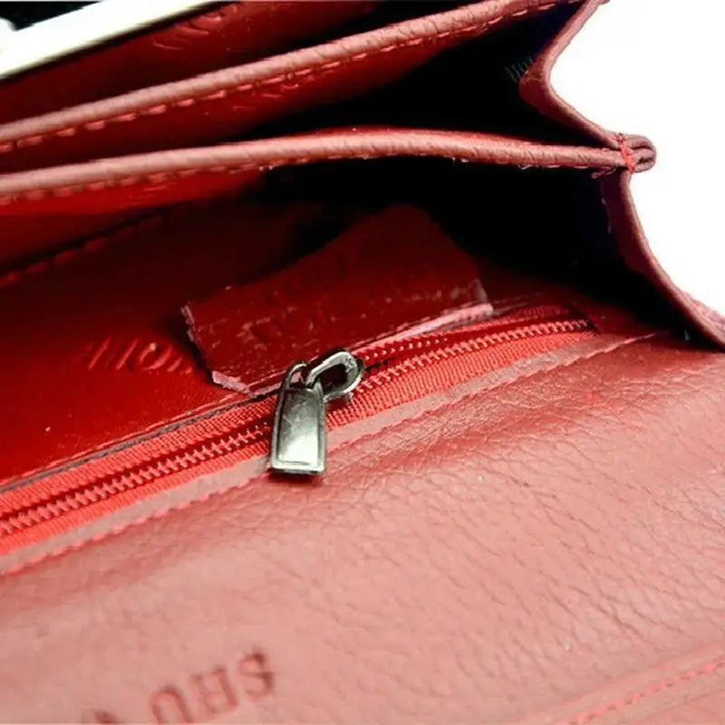 Long Zip Leather Wallet