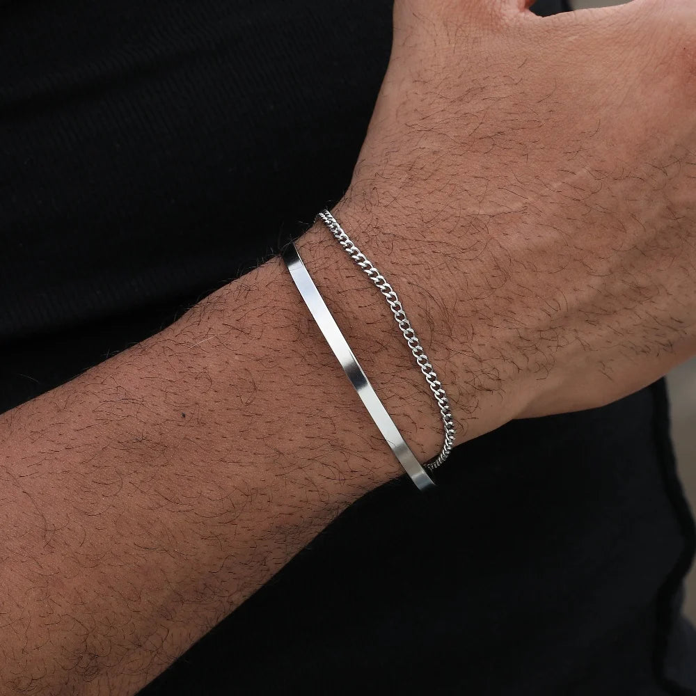 3mm Cuban Chain Bracelet
