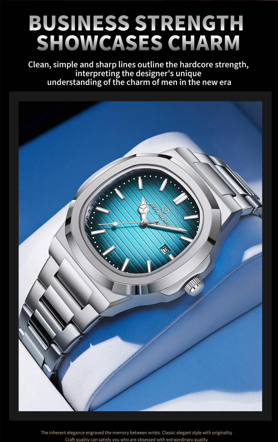 Luxury Military Stainless Steel Watch