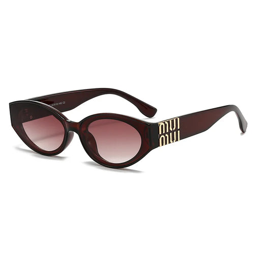 Luxury Oval UV400 Sunglasses – Unisex