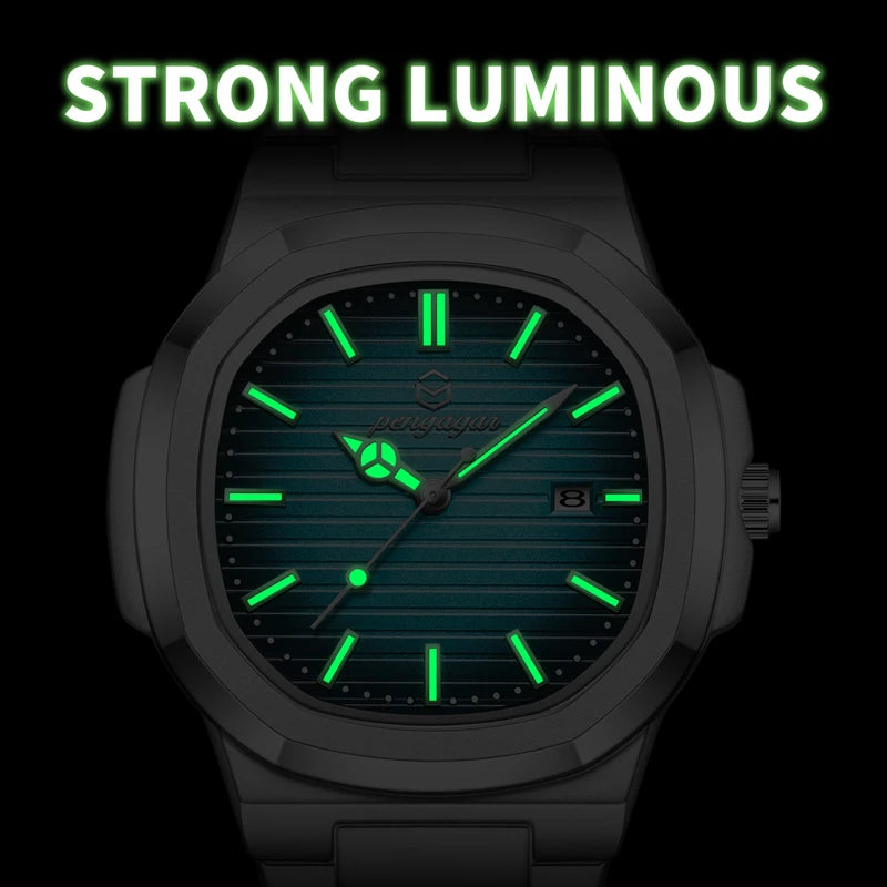 Luxury Military Stainless Steel Watch