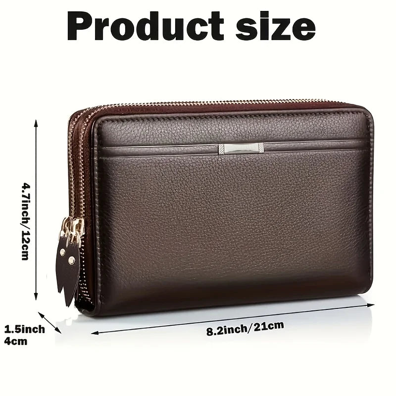 Men's Long Leather Wallet