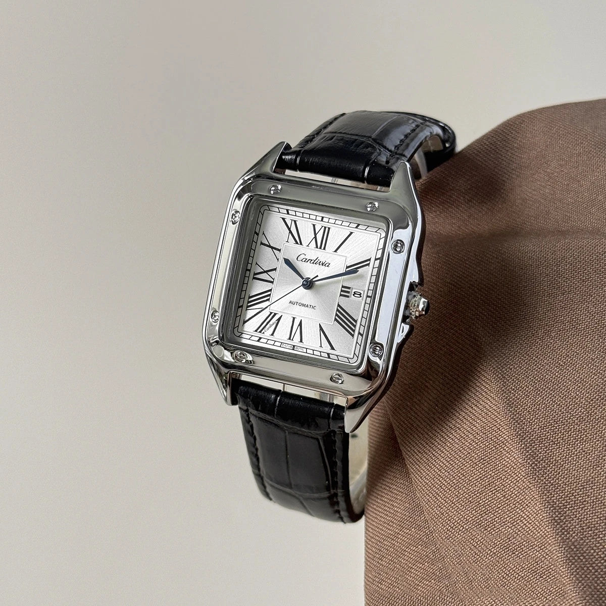 Men's Square Roman Numeral Quartz Watch