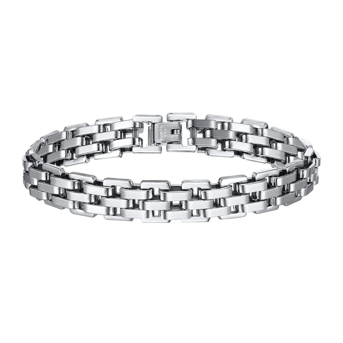 Men's 11mm Stainless Steel Link Bracelet