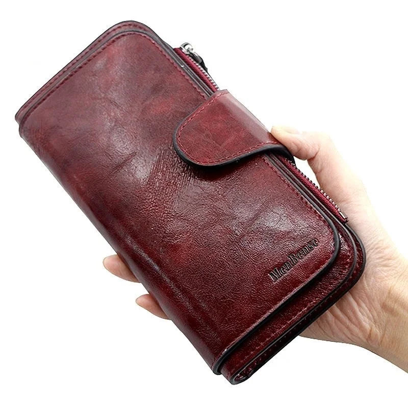 Long PU Leather Clutch Wallet