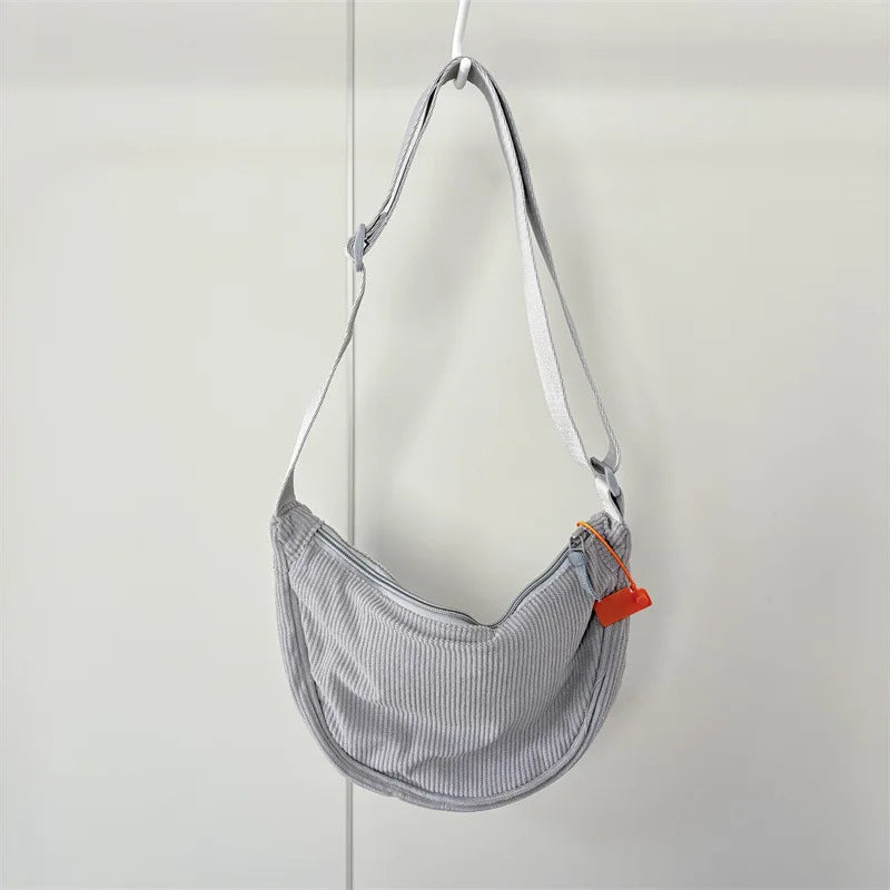 Corduroy Women’s Shoulder Bag – Casual Everyday Bag
