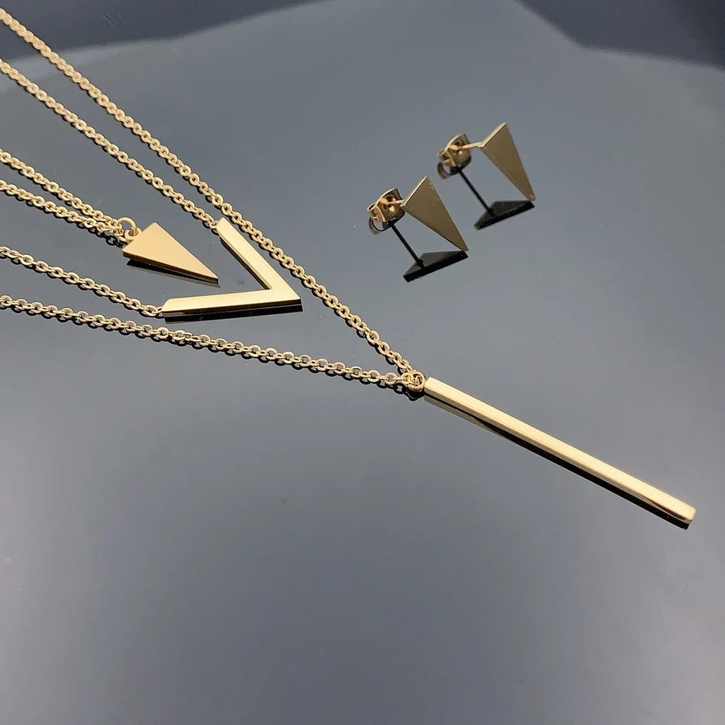 3 V-Shape Jewelry Set