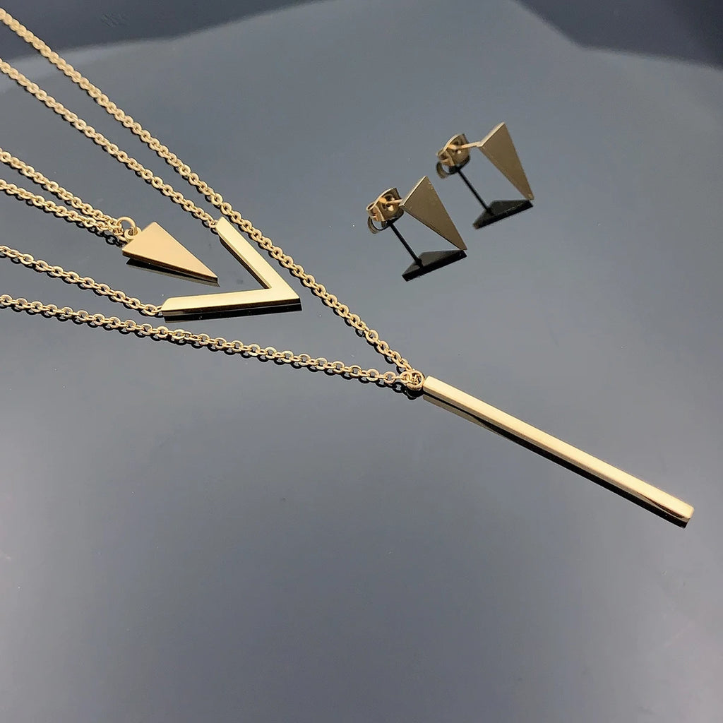 3 V-Shape Jewelry Set