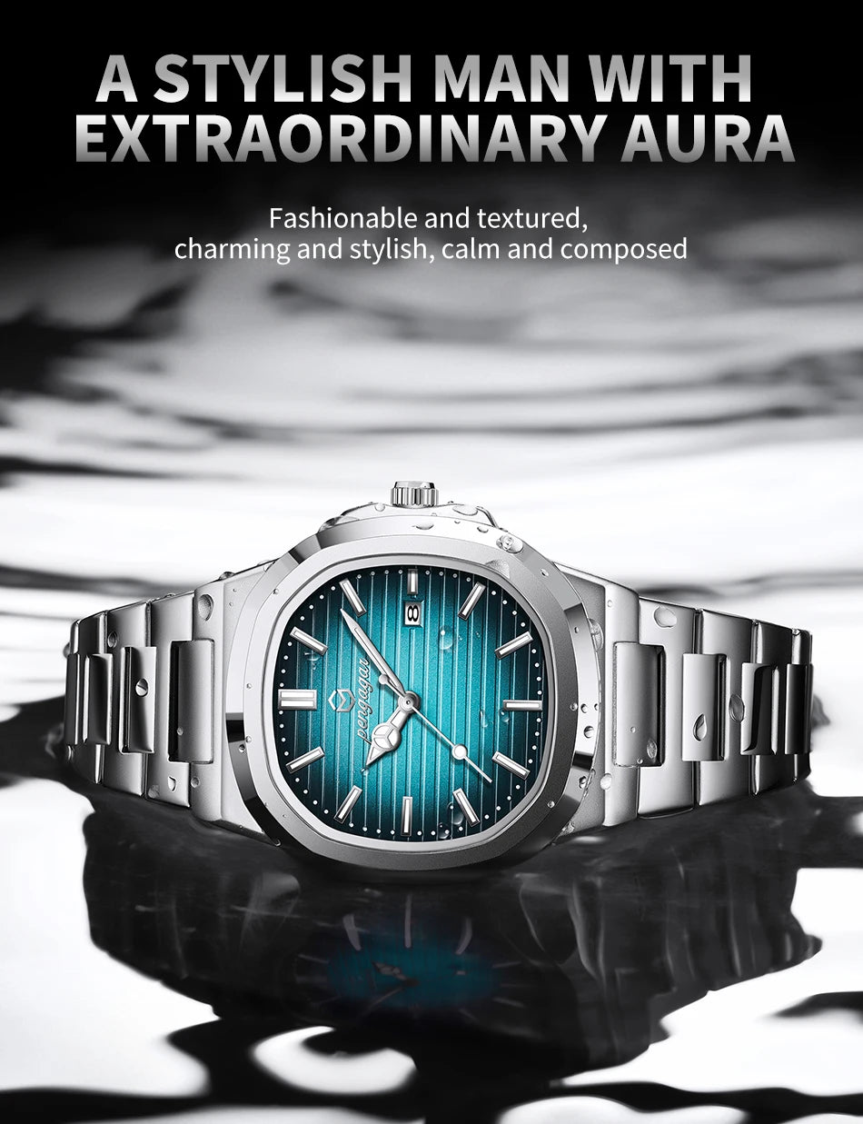 Luxury Military Stainless Steel Watch