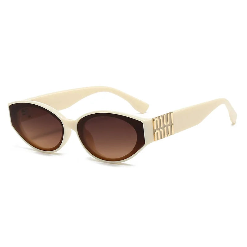 Luxury Oval UV400 Sunglasses – Unisex