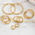 Minimalist Stainless Steel Hoop Earrings