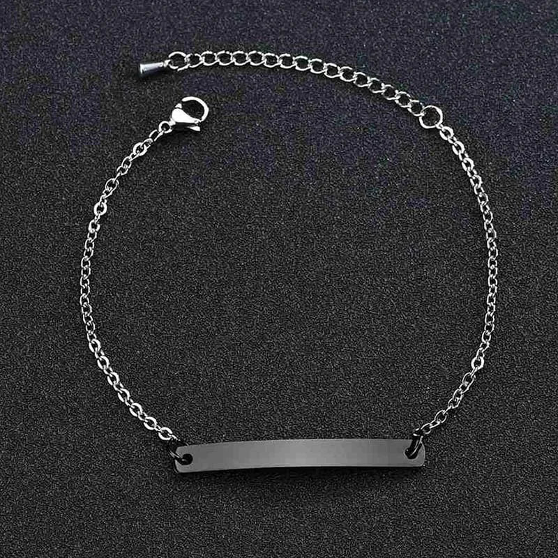 Stainless Steel Bar Chain Bracelet