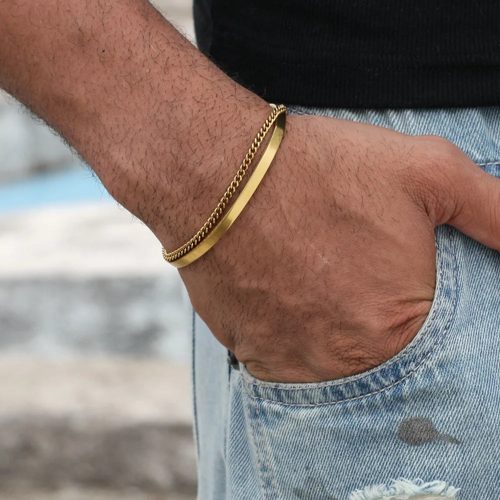 3mm Cuban Chain Bracelet