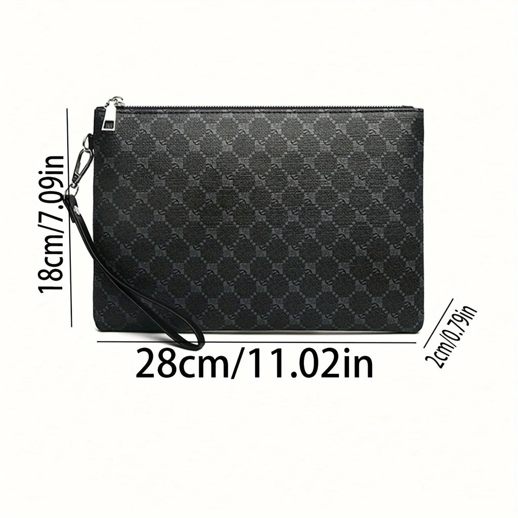 Men's PU Leather Clutch Wallet – Business