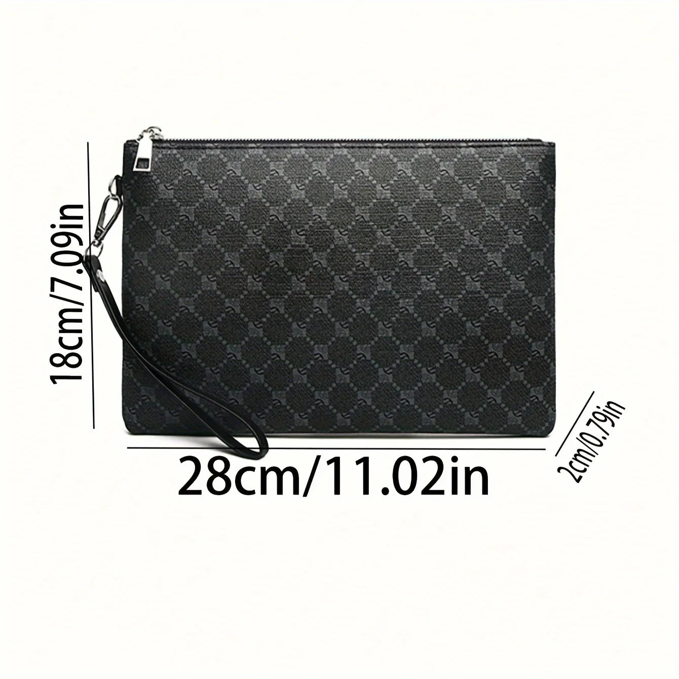 Men's PU Leather Clutch Wallet – Business
